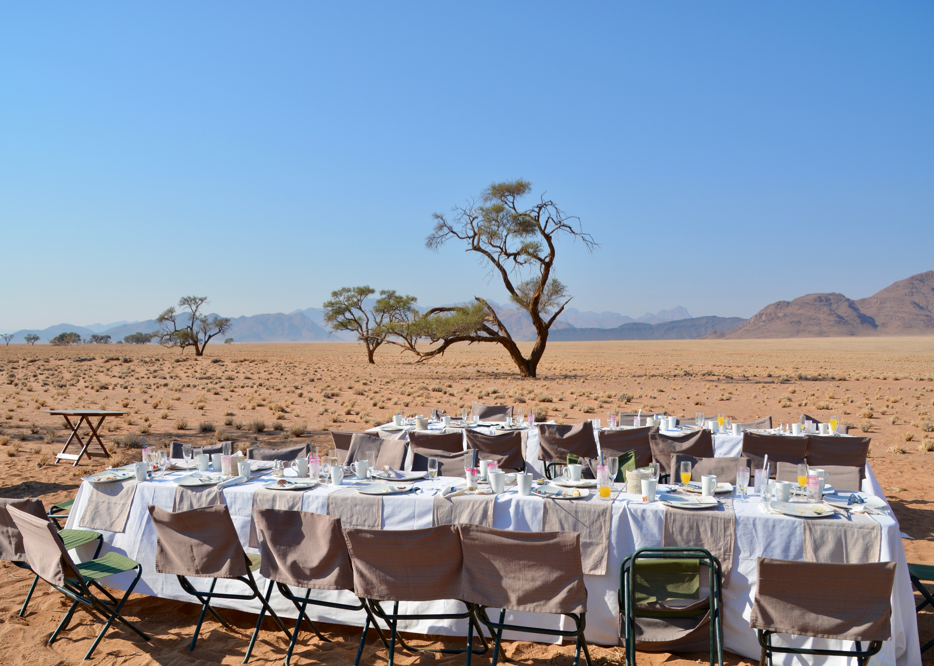Dining in de woestijn